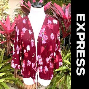 Express Floral Lightweight Cardigan